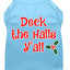 Christmas Pet Dog & Cat Shirt Screen Printed, "Deck The Halls, Y'all"