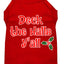 Christmas Pet Dog & Cat Shirt Screen Printed, "Deck The Halls, Y'all"