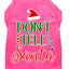 Christmas Pet Dog & Cat Shirt Screen Printed, "Don't Tell Santa"