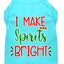 Christmas Pet Dog & Cat Shirt Screen Printed, "I Make Spirits Bright"