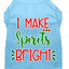 Christmas Pet Dog & Cat Shirt Screen Printed, "I Make Spirits Bright"