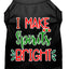 Christmas Pet Dog & Cat Shirt Screen Printed, "I Make Spirits Bright"