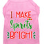 Christmas Pet Dog & Cat Shirt Screen Printed, "I Make Spirits Bright"