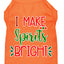 Christmas Pet Dog & Cat Shirt Screen Printed, "I Make Spirits Bright"