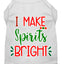 Christmas Pet Dog & Cat Shirt Screen Printed, "I Make Spirits Bright"