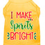 Christmas Pet Dog & Cat Shirt Screen Printed, "I Make Spirits Bright"