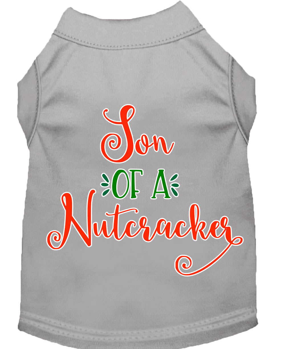 Christmas Pet Dog & Cat Shirt Screen Printed, "Son Of A Nutcracker"