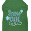 Christmas Pet Dog & Cat Shirt Screen Printed, "Snow Cute"