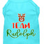 Christmas Pet Dog & Cat Shirt Screen Printed, "Team Rudolph"