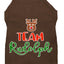 Christmas Pet Dog & Cat Shirt Screen Printed, "Team Rudolph"