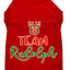 Christmas Pet Dog & Cat Shirt Screen Printed, "Team Rudolph"