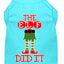 Christmas Pet Dog & Cat Shirt Screen Printed, "The Elf Did It"