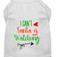 Christmas Pet Dog & Cat Shirt Screen Printed, "I Can't, Santa is Watching"