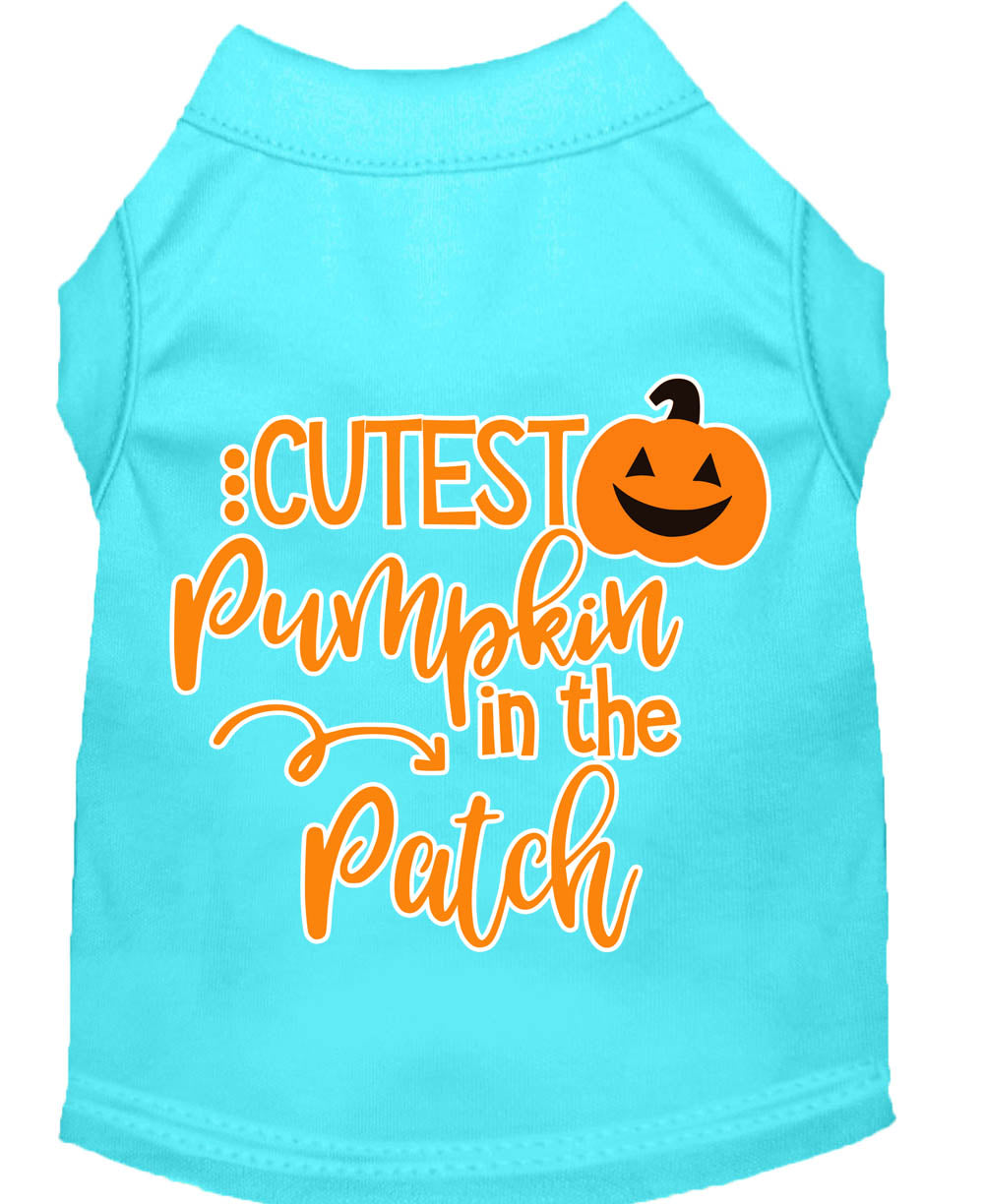 Halloween Pet Dog & Cat Shirt Screen Printed, "Cutest Pumpkin In The Patch"