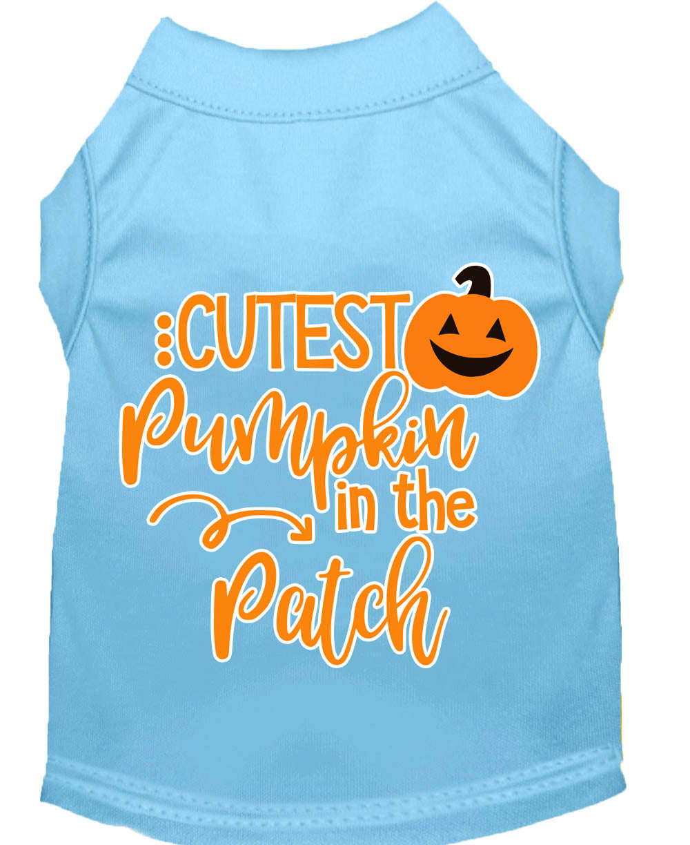 Halloween Pet Dog & Cat Shirt Screen Printed, "Cutest Pumpkin In The Patch"