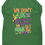 Mardi Gras Pet Dog & Cat Shirt Screen Printed, "We Don't Hide the Crazy, We Parade It"