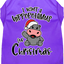 Christmas Pet Dog & Cat Shirt Screen Printed, "I Want A Hippopotamus For Christmas"