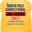 Christmas Pet Dog & Cat Shirt Screen Printed, "North Pole Correctional"