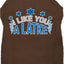 Hanukkah Pet Dog and Cat Shirt Screen Printed, "I Like You A Latke"