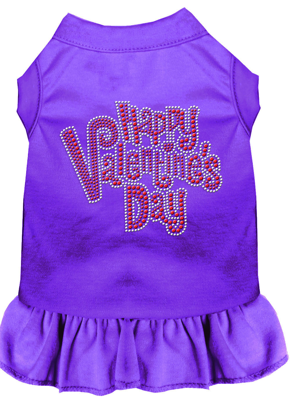 Pet Dog & Cat Dress Rhinestone, "Happy Valentines Day"