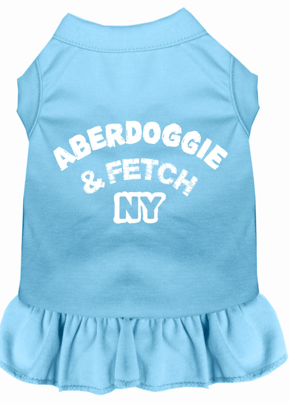 Dog Dress, Dog Dress, Screen Printed, "Aberdoggie & Fetch NY"