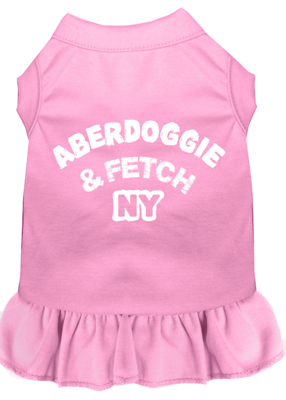 Dog Dress, Dog Dress, Screen Printed, "Aberdoggie & Fetch NY"