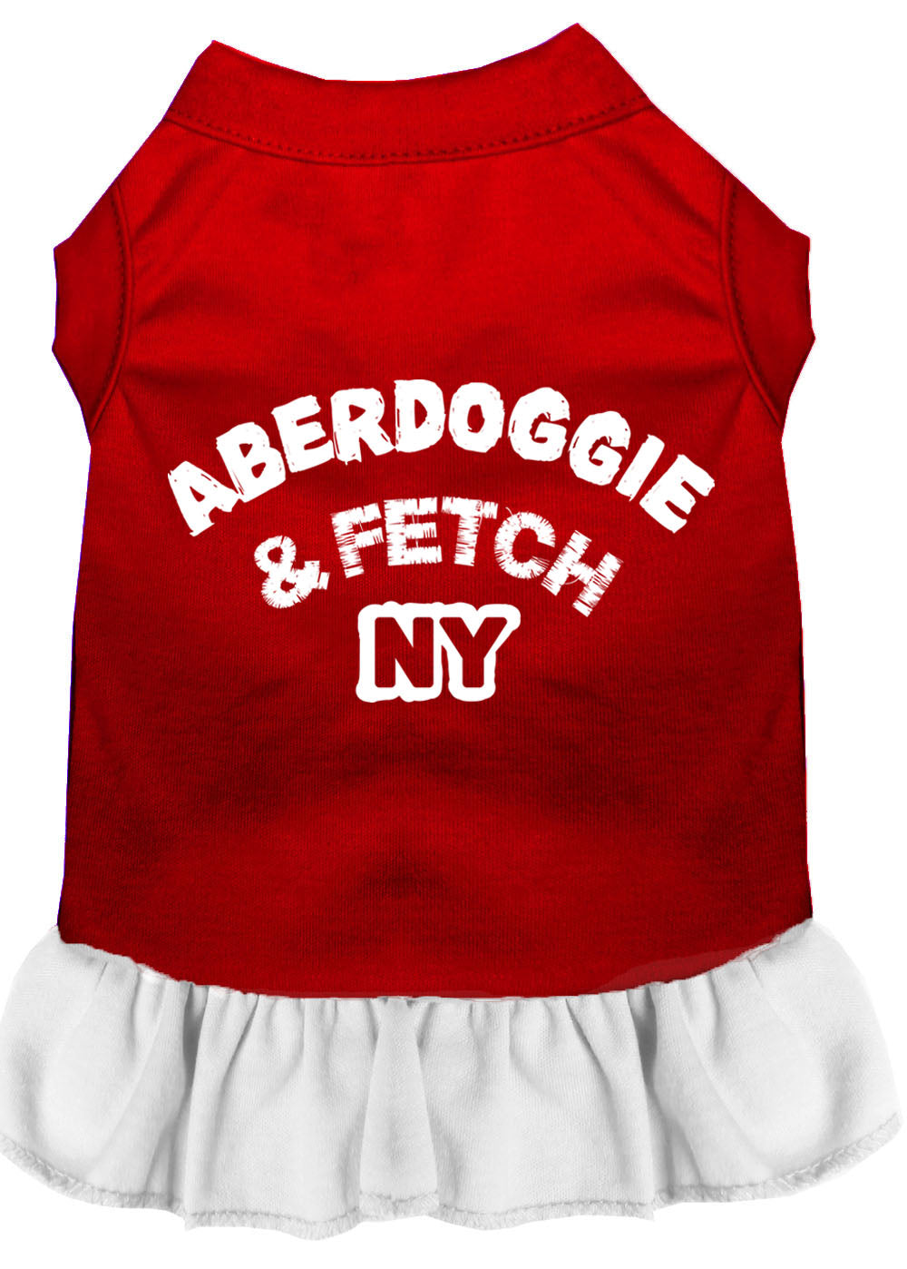 Dog Dress, Dog Dress, Screen Printed, "Aberdoggie & Fetch NY"