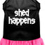 Dog Dress, Pet Dog & Cat Dress Screen Printed, "Shed Happens"