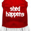 Dog Dress, Pet Dog & Cat Dress Screen Printed, "Shed Happens"