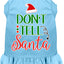 Christmas Pet Dog & Cat Dress Screen Printed, "Don't Tell Santa"