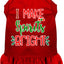 Christmas Pet Dog & Cat Dress Screen Printed, "I Make Spirits Bright"