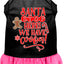 Christmas Pet Dog & Cat Dress Screen Printed, "Santa Stop Here, We Have Cookies"