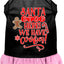 Christmas Pet Dog & Cat Dress Screen Printed, "Santa Stop Here, We Have Cookies"