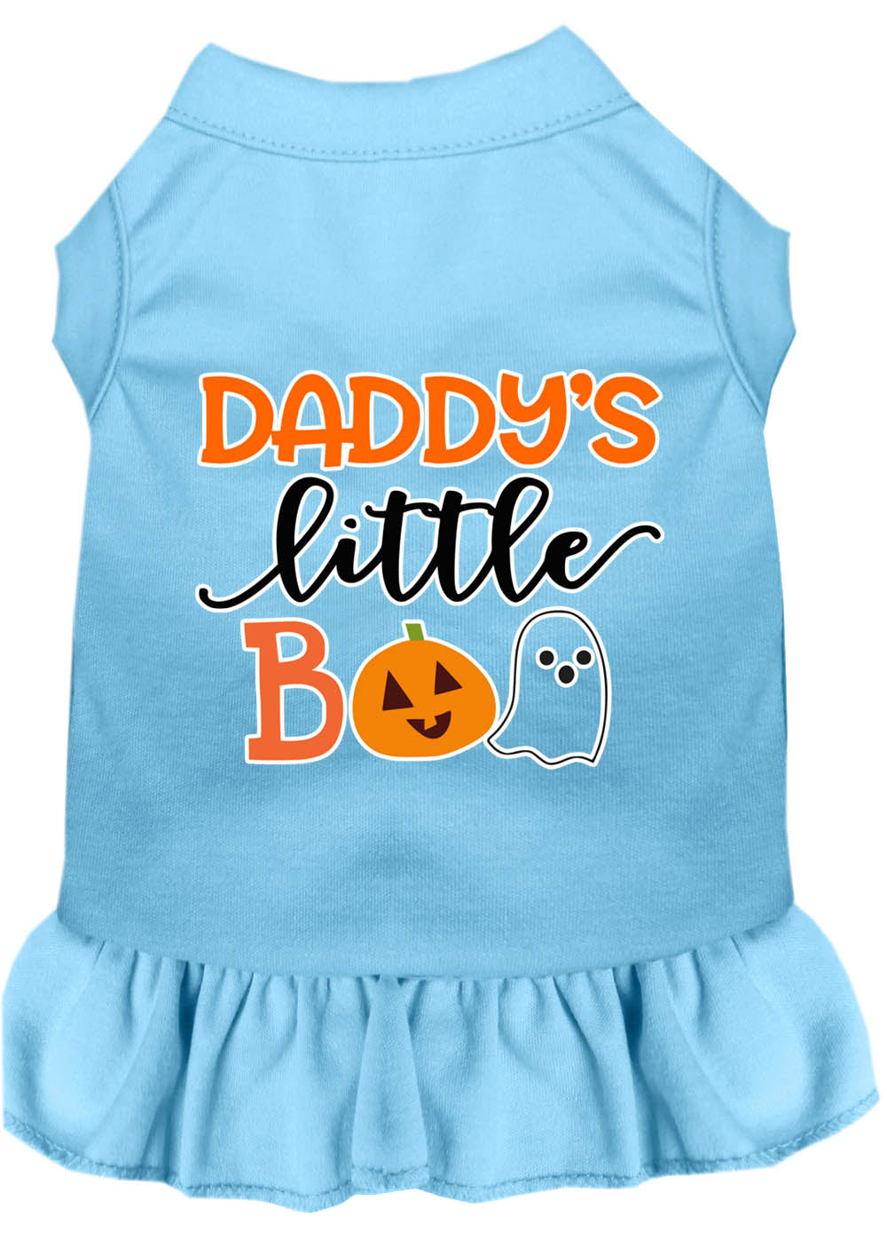 Halloween Pet Dog & Cat Dress Screen Printed, "Daddy's Little Boo"