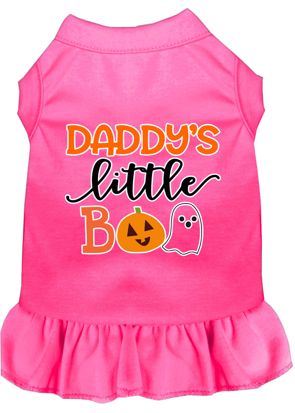 Halloween Pet Dog & Cat Dress Screen Printed, "Daddy's Little Boo"