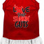 Dog Dress, Pet Dog & Cat Dress Screen Printed, "Love Your Stinkin Guts"