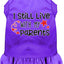 Dog Dress, Pet Dog & Cat Dress Screen Printed, "I Still Live With My Parents"