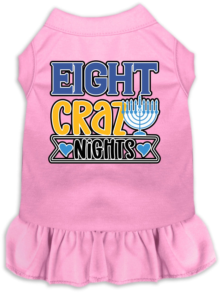 Hanukkah Pet, Dog and Cat Dress Screen Printed, "Eight Crazy Nights"