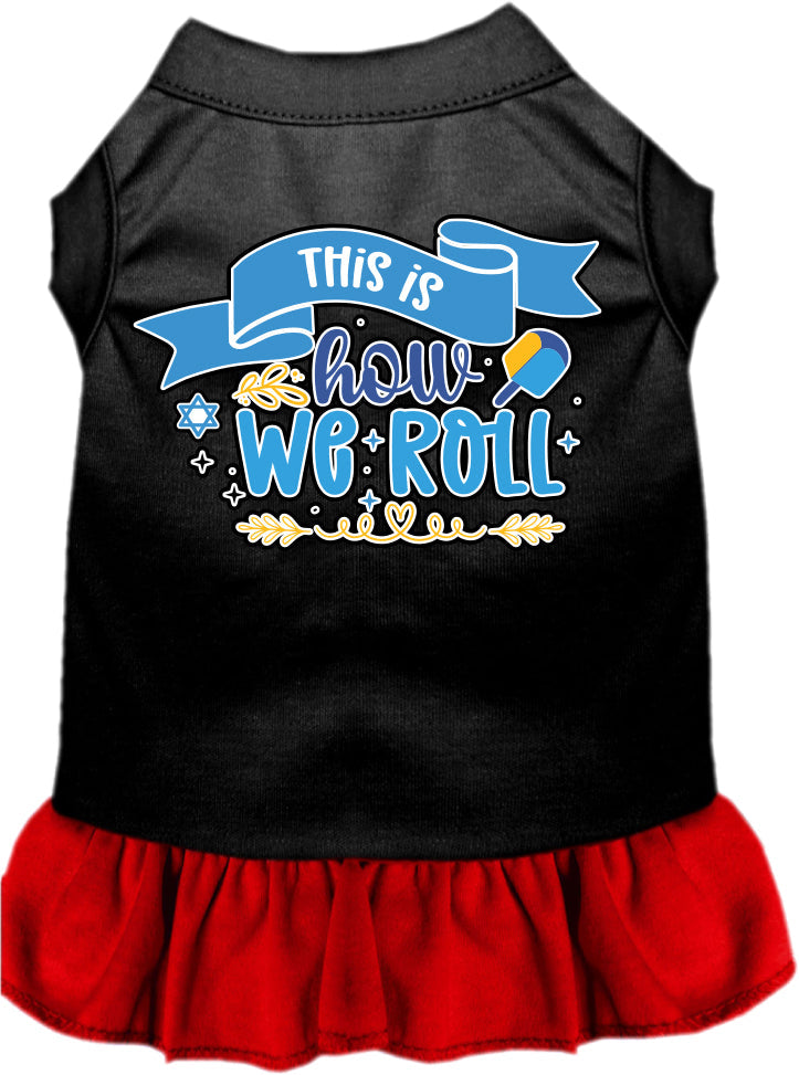 Hanukkah Pet, Dog and Cat Dress Screen Printed, "This Is How We Roll"