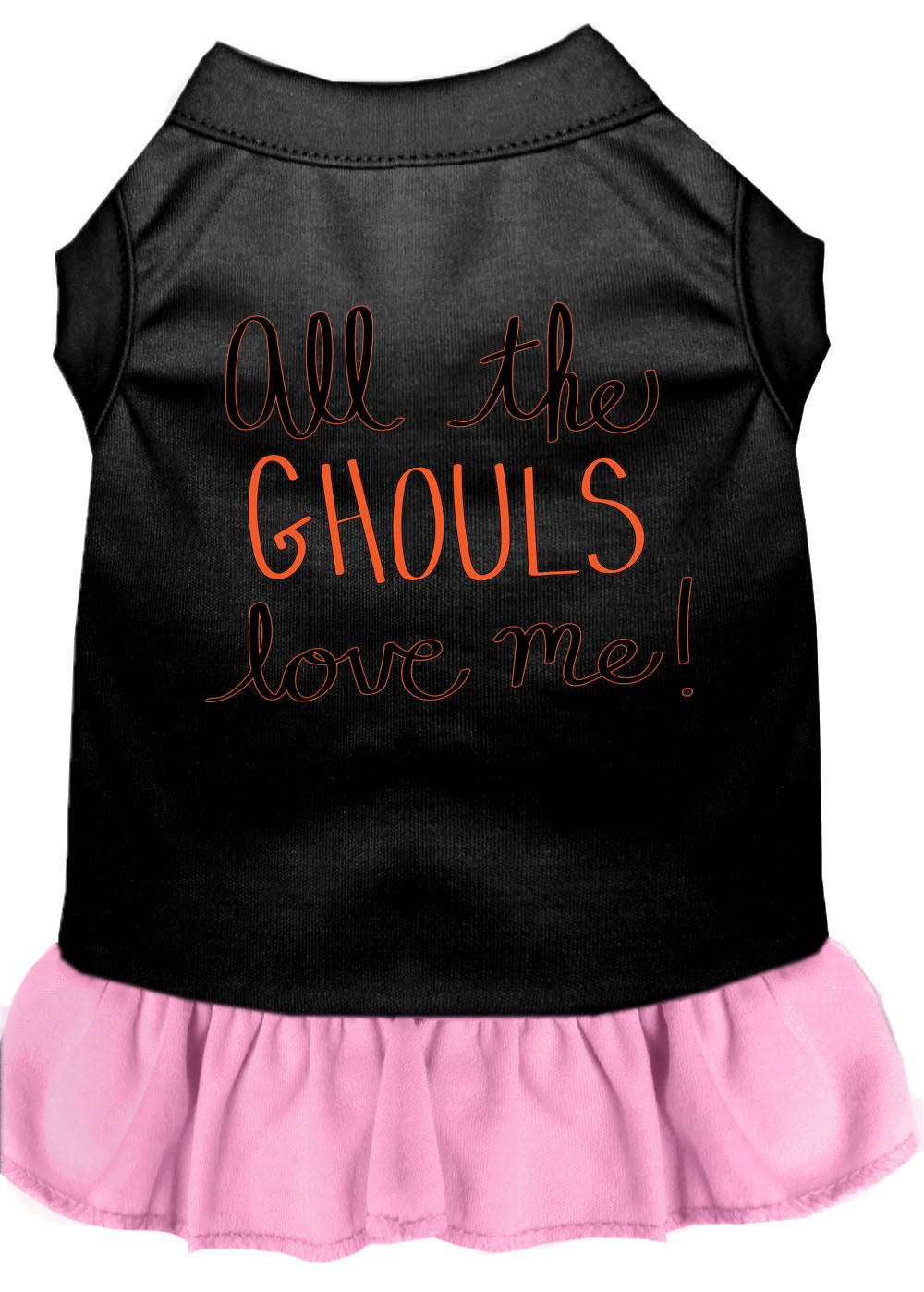 Halloween Pet, Dog & Cat Dress Screen Printed, "All The Ghouls Love Me"