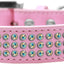 Dog, Puppy & Pet Fashion  Collar, "Three Row Aurora Borealis Crystal Rimsets"