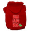 Christmas Pet Dog & Cat Hoodie Screen Printed, "Bah Humbug"