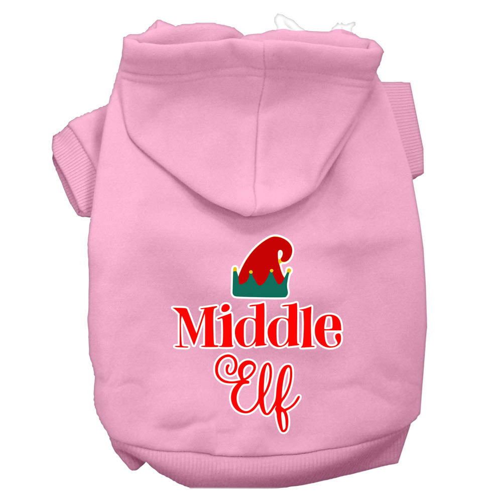 Christmas Pet Dog & Cat Hoodie Screen Printed, "Middle Elf"