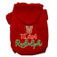 Christmas Pet Dog & Cat Hoodie Screen Printed, "Team Rudolph"