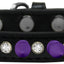 Pet and Dog Spike Collar, "Clear Crystals & Purple Spikes”