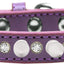 Pet and Dog Spike Collar, "Clear Crystals & White Spikes"�