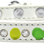 Pet and Dog Spike Collar, "Clear Crystals & Rainbow Spikes”