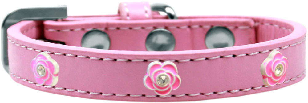 Dog, Puppy & Pet Widget Fashion  Collar, "Bright Pink Roses"