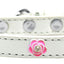 Dog, Puppy & Pet Widget Fashion  Collar, "Bright Pink Roses"