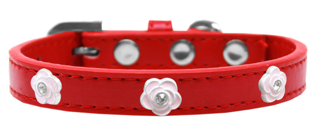 Dog, Puppy & Pet Widget Collar, "Light Pink Roses"